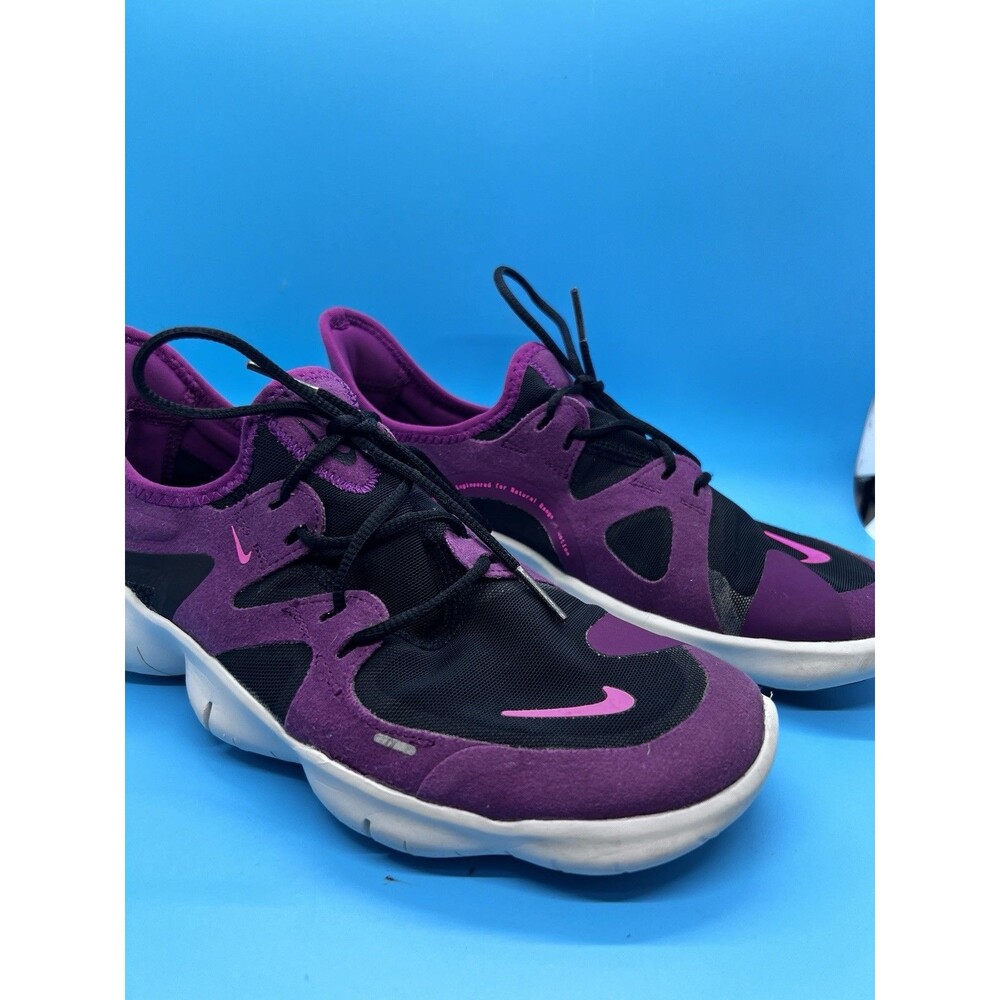 Nike Free 5.0 Shoes Womens Size 8.5 Purple Black Running Sneakers AQ1316-007